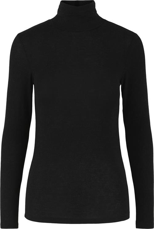 Se YAS Yaswoola LS High Neck TOP Noos Kvinde Sort Toppe Str XL - hos Magasin ved Magasin