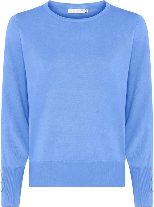 Micha BB Jumper_Bbautumnviscoseknit Kvinde Denim Blue Sweaters Str S - Denim hos Magasin