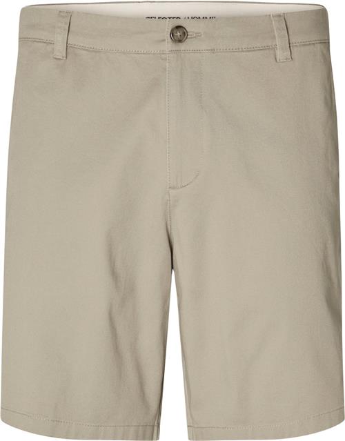 Selected Homme Slhregular Bill Flex Shorts Noos Mand Chinchilla Chino Shorts Regular Fit Str S - Bomuld hos Magasin