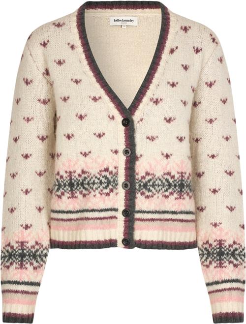 Se Lollys Laundry Ninall Cardigan Knit LS Kvinde Creme Cardigans Str XS - hos Magasin ved Magasin