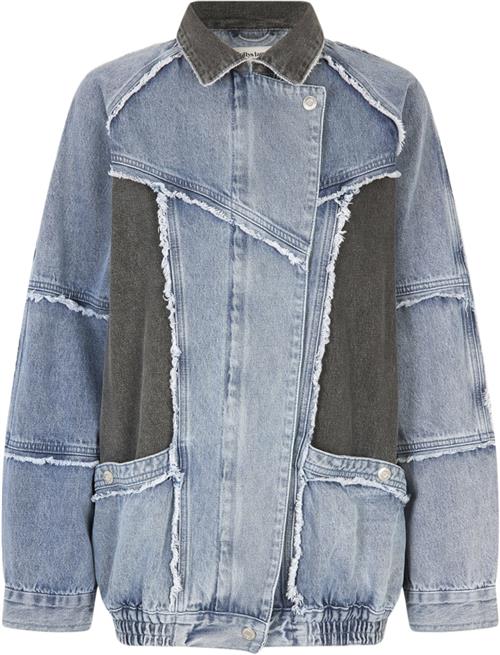 Lollys Laundry Kingstonll OVS Jacket LS Kvinde Light Blue Denimjakker Str L - Denim hos Magasin