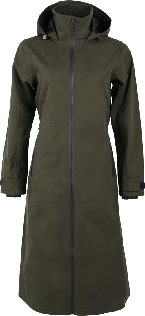 Danefæ The Danedogwalker Raincoat Dark Army Kvinde Dark Army Regnjakker Str XS - Lycra hos Magasin