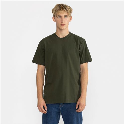 RVLT / Revolution Loose fit Tshirt With our Brand R on Back Mand Army Kortærmede T-shirts Loose Fit Str S - Polyester hos Magasin