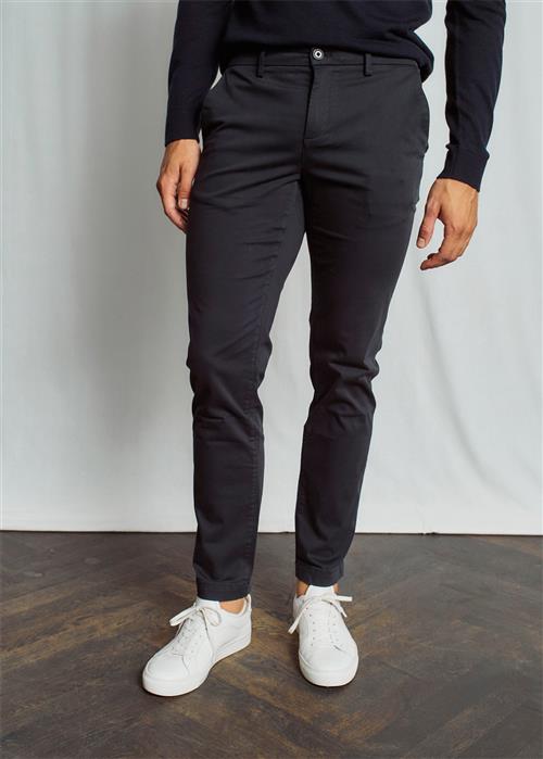 Bruun & Stengade BS Malik Regular Fit Chinos Mand Navy Chinos Str W30 / L32 - hos Magasin