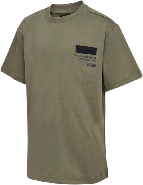 Se Hummel Hmlarchie Tshirt S/S Str 8 år / 128 cm - Army Kortærmede T-shirts hos Magasin ved Magasin