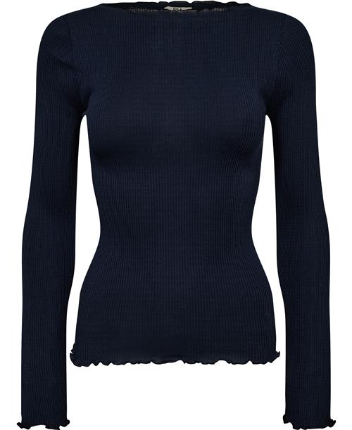 RM by Rosemunde Rmwbalta Modal LS Boatneck Blouse Kvinde Blå Kortærmede T-shirts Str XS - Bomuld hos Magasin