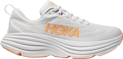 HOKA Bondi 8 Kvinde White / Cantaloupe Sneakers Str 41 1/3 - hos Magasin