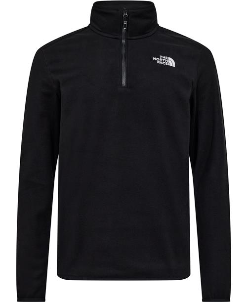 The North Face M 100 Glacier 1/4 ZIP EU Glacier Mand Tnf Black-npf Fleece Str S - hos Magasin