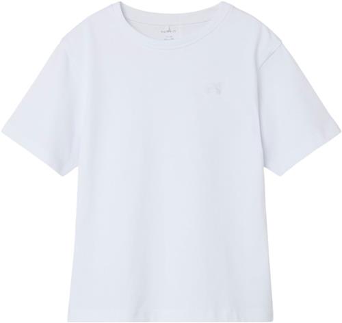 Name It Nkmgreg SS Nreg TOP Noos Str 116 - Hvid Kortærmede T-shirts hos Magasin