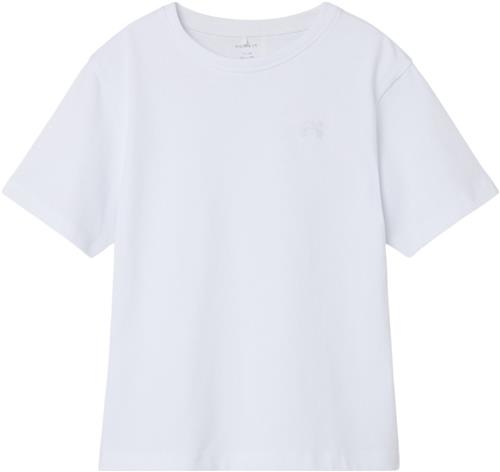 Name It Nkmgreg SS Nreg TOP Noos Str 122/128 - Hvid Kortærmede T-shirts hos Magasin