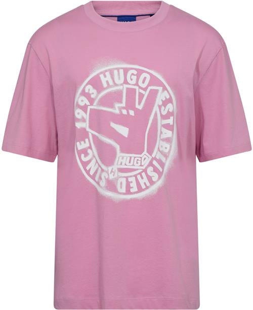 Se HUGO Norieles Mand Medium Pink Kortærmede T-shirts Str S - hos Magasin ved Magasin