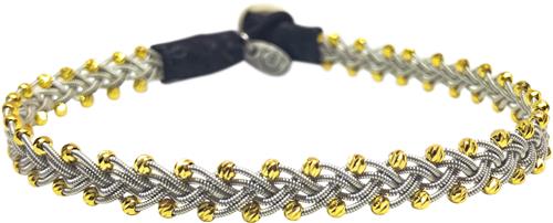 Se BeChristensen Maria Facet Gold Beads Black M (18-19cm) - Kædearmbånd Med Vedhæng hos Magasin ved Magasin