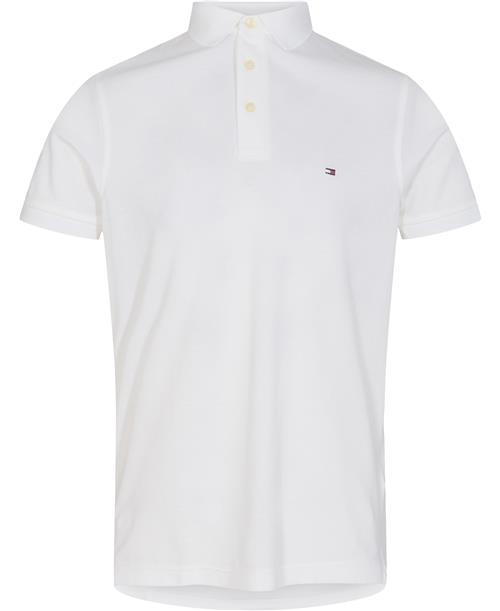 Tommy Hilfiger Core 1985 Slim Polo Mand White Kortærmede Poloer Str XL - Bomuld hos Magasin