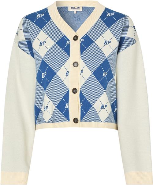 Baum und Pferdgarten Cornelie Kvinde Federal Blue Check Cardigans Str L - hos Magasin