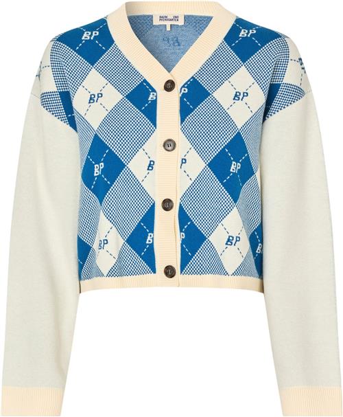 Baum und Pferdgarten Cornelie Kvinde Federal Blue Check Cardigans Str M - hos Magasin