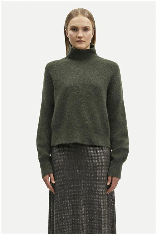 Se Samsøe Samsøe Nola tn 7355 Kvinde Forest Night Sweaters Str S - hos Magasin ved Magasin