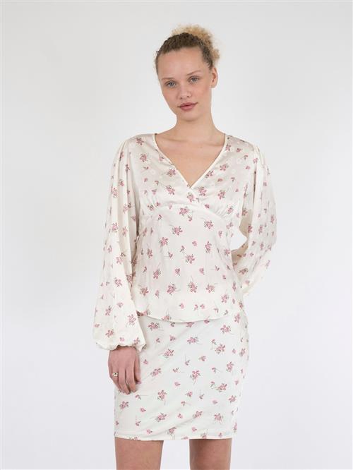 Se Neo Noir Jane Cute Rose Blouse Kvinde Off White Langærmede Bluser Str 38 - hos Magasin ved Magasin