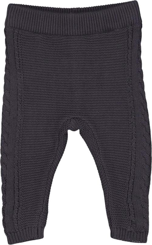 Müsli by Green Cotton Knit Cable Pants Baby Str 68 - Mystery Blue Bukser Bomuld hos Magasin