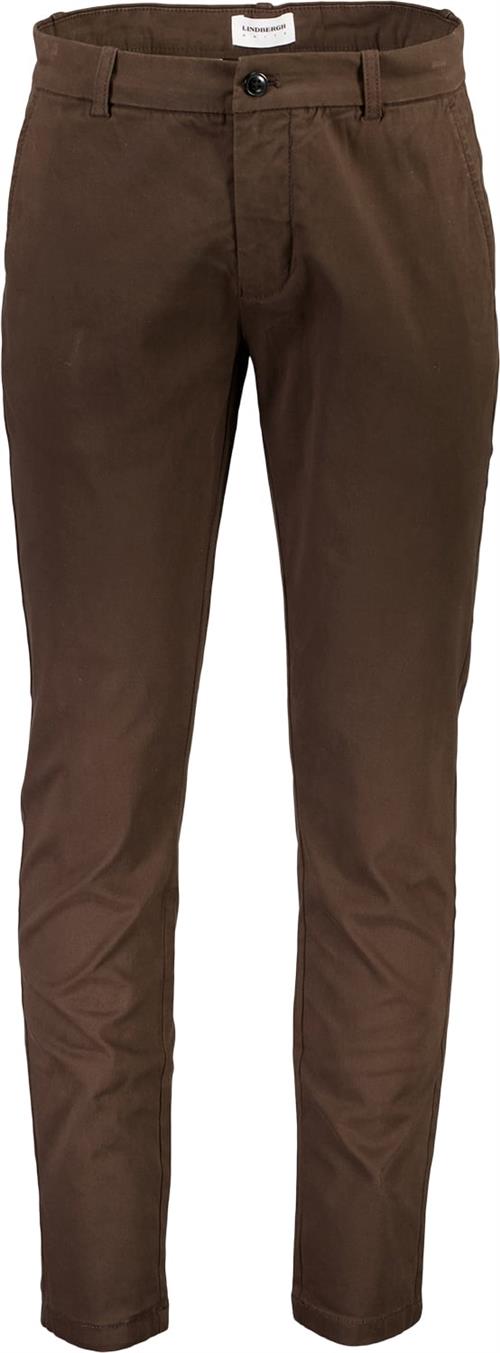 Lindbergh Superflex Chino Pants Mand Brun Chinos Str 33/32 - hos Magasin