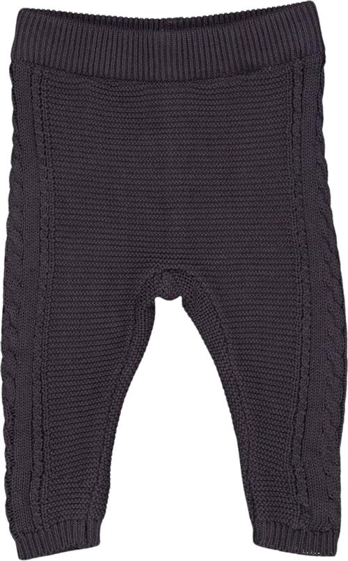 Müsli by Green Cotton Knit Cable Pants Baby Str 74 - Mystery Blue Bukser Bomuld hos Magasin