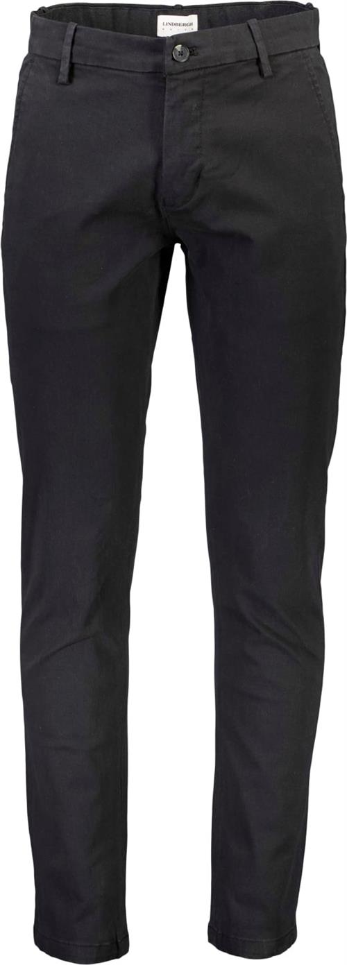 Se Lindbergh Chinos med Superflex Mand Sort Chinos Str 32/30 - hos Magasin ved Magasin