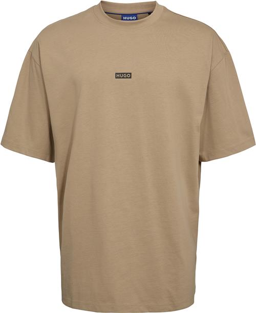 HUGO Nalono Mand Medium Beige Kortærmede T-shirts Str XL - hos Magasin