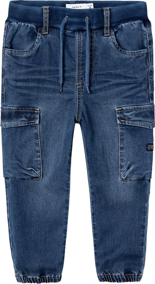 Se Name It Nmmben Baggy R Cargo Jeans 9770yt Str 98 - Blå Jeans Bomuld hos Magasin ved Magasin