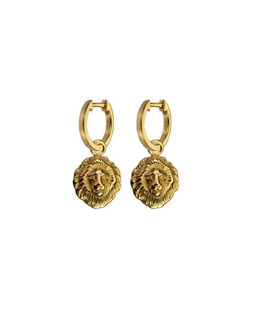 Se Hultquist Lions Head Earrings Length: 2.2 cm - Creoler hos Magasin ved Magasin