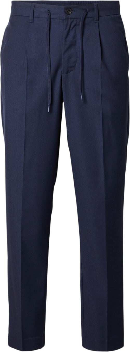 Se Selected Homme Slh190reg Tapered Leroy Pleat Pant Mand Sky Captain Chinos Str L - hos Magasin ved Magasin