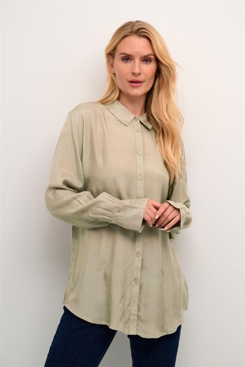 Cream Crarina Shirt Kvinde Overland Trek Langærmede Skjorter Str 46 - hos Magasin