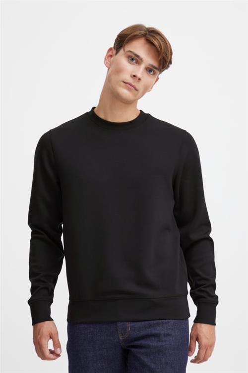 Casual Friday Cfsebastian Crew Neck Sweat Mand Black Beauty Sweatshirts Regular Fit Str S - hos Magasin