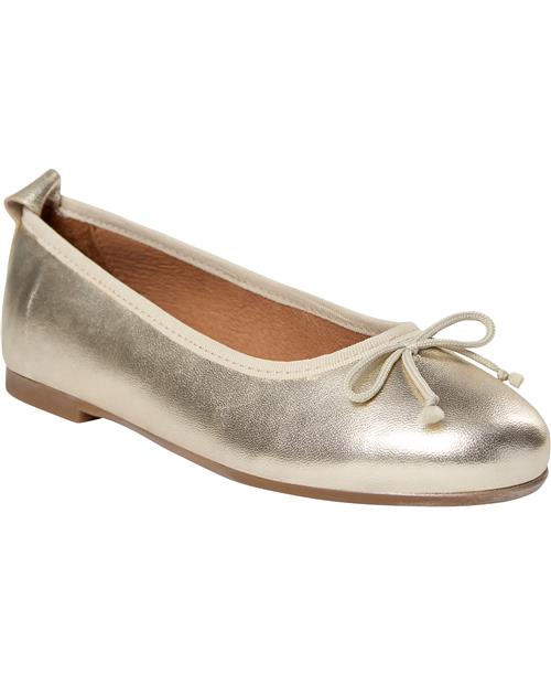 Pavement Lucy Lu Kvinde Light Gold Ballerinaer Str 41 - Læder hos Magasin