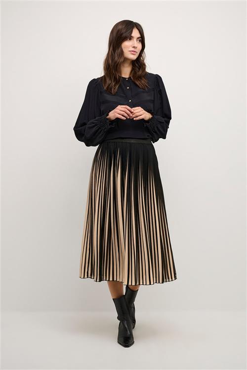 Culture Cucarly Skirt Kvinde Black Midi Nederdele Str S - hos Magasin