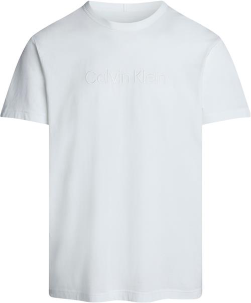 Calvin Klein S/S Crew Neck Mand White Kortærmede T-shirts Str L - hos Magasin