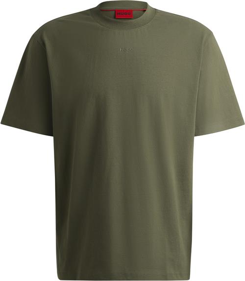 Se HUGO Dapolino Mand Dark Beige Kortærmede T-shirts Str M - hos Magasin ved Magasin