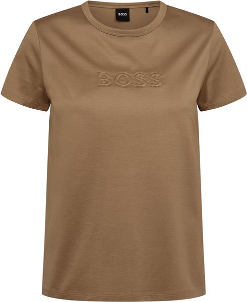 BOSS Eventsa_Logo1 Kvinde Medium Beige Kortærmede T-shirts Str M - hos Magasin