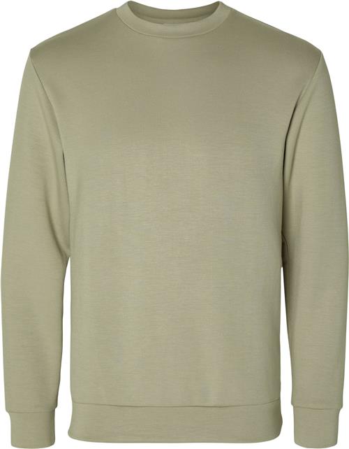 Selected Homme Slhemanuel Soft Crew Neck Sweat NOO Mand Vetiver Sweatshirts Str S - hos Magasin