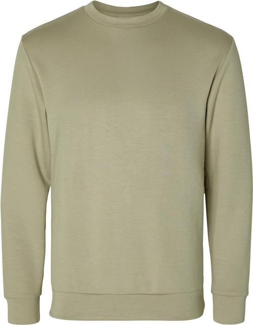 Se Selected Homme Slhemanuel Soft Crew Neck Sweat NOO Mand Vetiver Sweatshirts Str XXL - hos Magasin ved Magasin