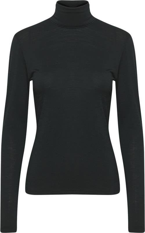 Se Gestuz Sividagz Wool Rollneck Noos Kvinde Black Rullekraver Str L - hos Magasin ved Magasin