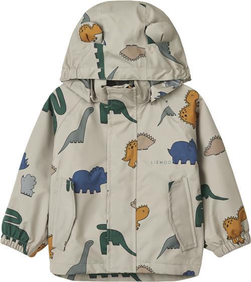 Liewood Manu Jacket Dinosaurs / Mist80 Str 98 - Dinosaurs / Mist Regntøj hos Magasin