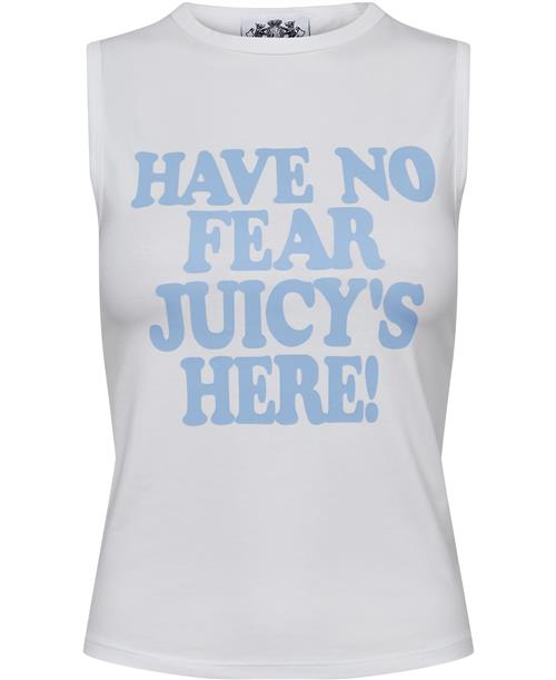 Juicy Couture Have NO Fear Tank Kvinde White Toppe Str S - hos Magasin