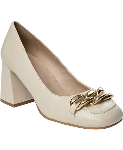 Gardenia Donna Kvinde Cream Pumps & Stiletter Str 41 - Læder hos Magasin