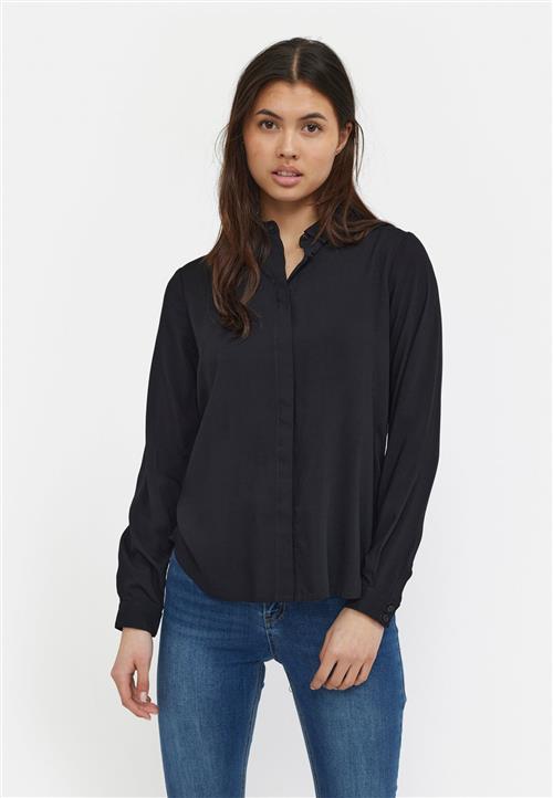 Soft Rebels Srfreedom LS Shirt Kvinde Black Langærmede Skjorter Regular Fit Str XS - hos Magasin