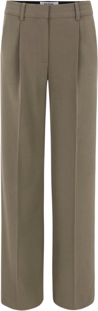 Se Soft Rebels Srvilja Midwaist Loose Pant Kvinde Morel Bukser Med Lige Ben Str S - hos Magasin ved Magasin