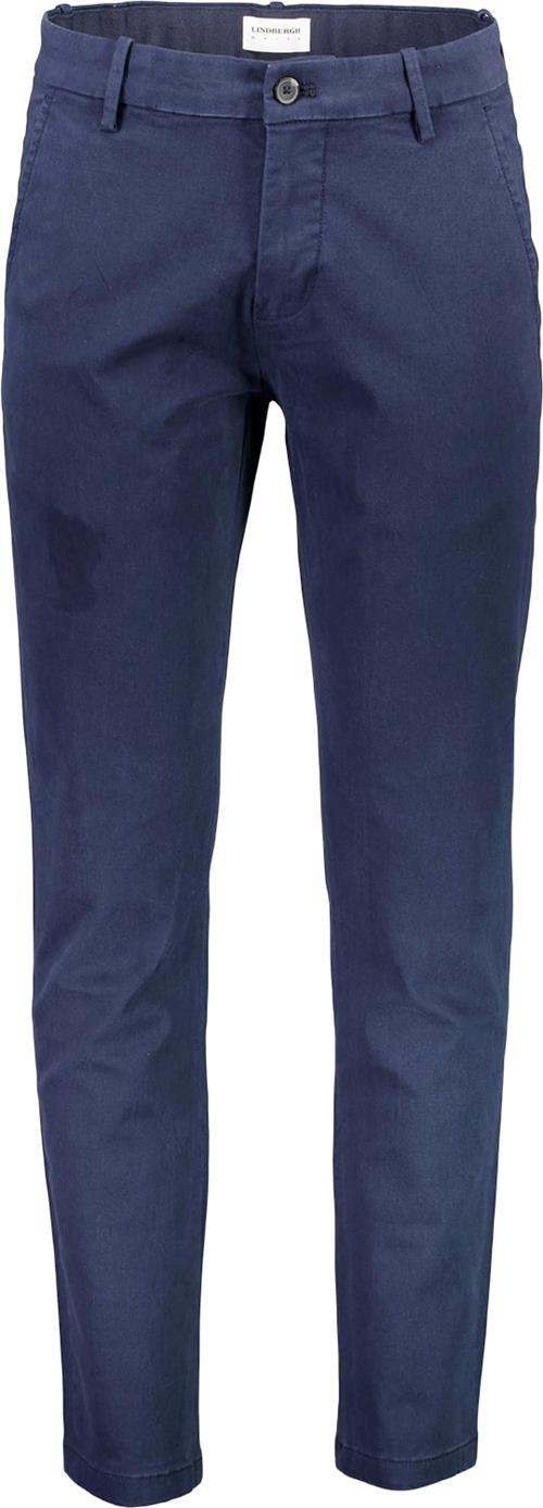 Lindbergh Chinos med Superflex Mand Blå Chinos Str 30/32 - hos Magasin