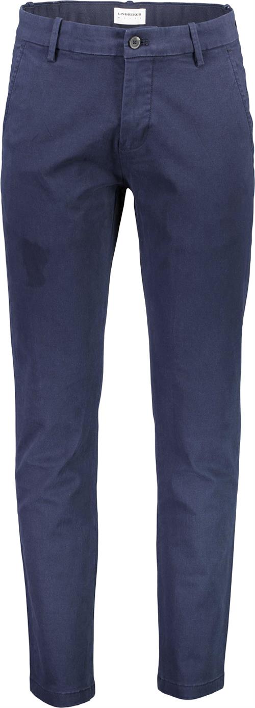 Se Lindbergh Chinos med Superflex Mand Blå Chinos Str 36/30 - hos Magasin ved Magasin