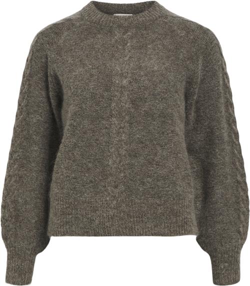 Object Objnete LO Knit Pullover Noos Kvinde Morel/melange Toppe Loose Fit Str M - hos Magasin