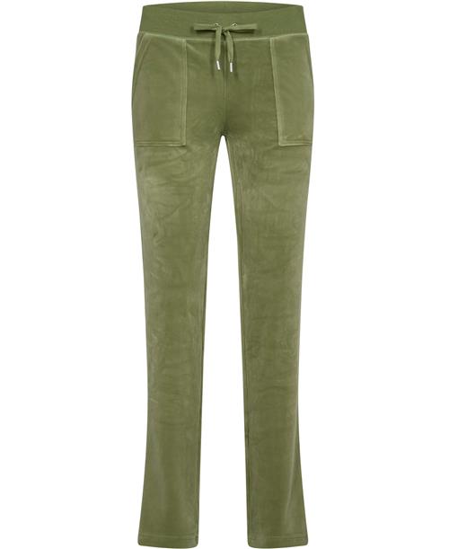 Juicy Couture DEL RAY Pocket Pant Kvinde Mosstone Sweatpants Str XS - Velour hos Magasin