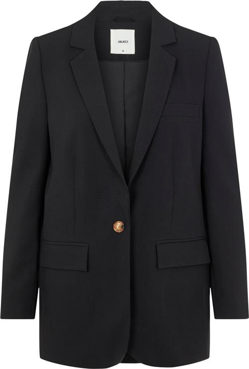 Object Objsigrid L/S Blazer Noos Kvinde Black Blazere Str 42 - hos Magasin