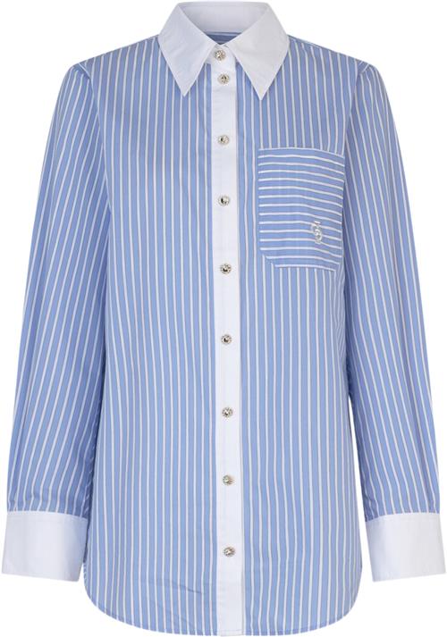 Se Cras Brendacras Shirt Kvinde Light Blue Langærmede Skjorter Str 44 - hos Magasin ved Magasin